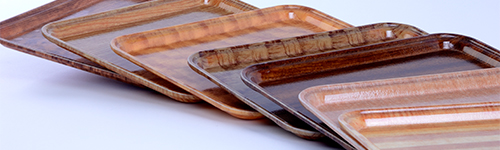 Dienblad Cambro Camtray hout houtmotief Country Oak Light Butcher Block Light Elm Burma Teak Java teak Dark Basketweave Light Basketweave sfeer